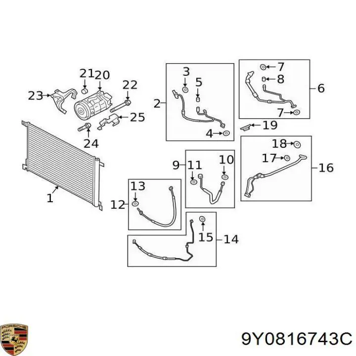 9Y0816743C Porsche 
