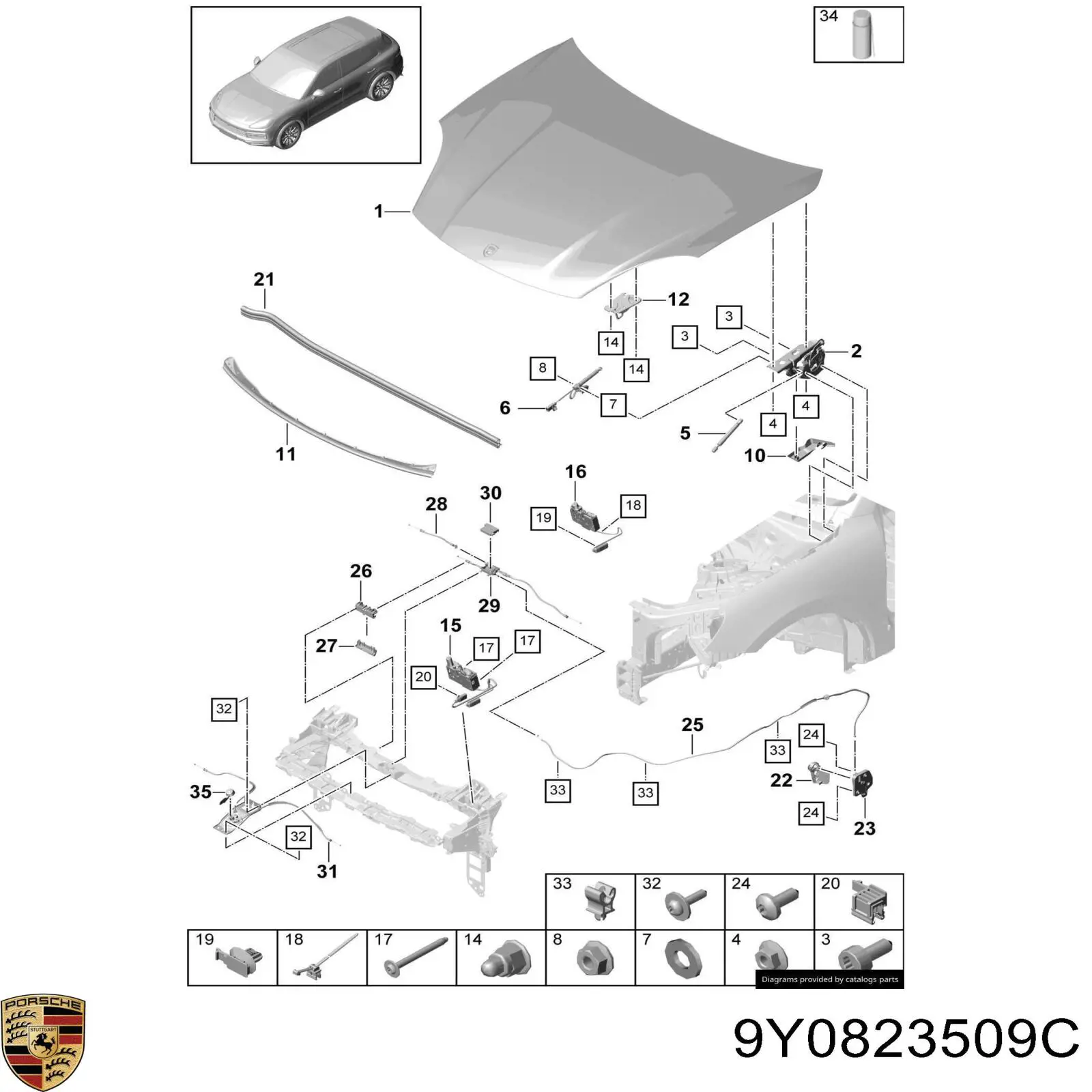  9Y0823509D Porsche