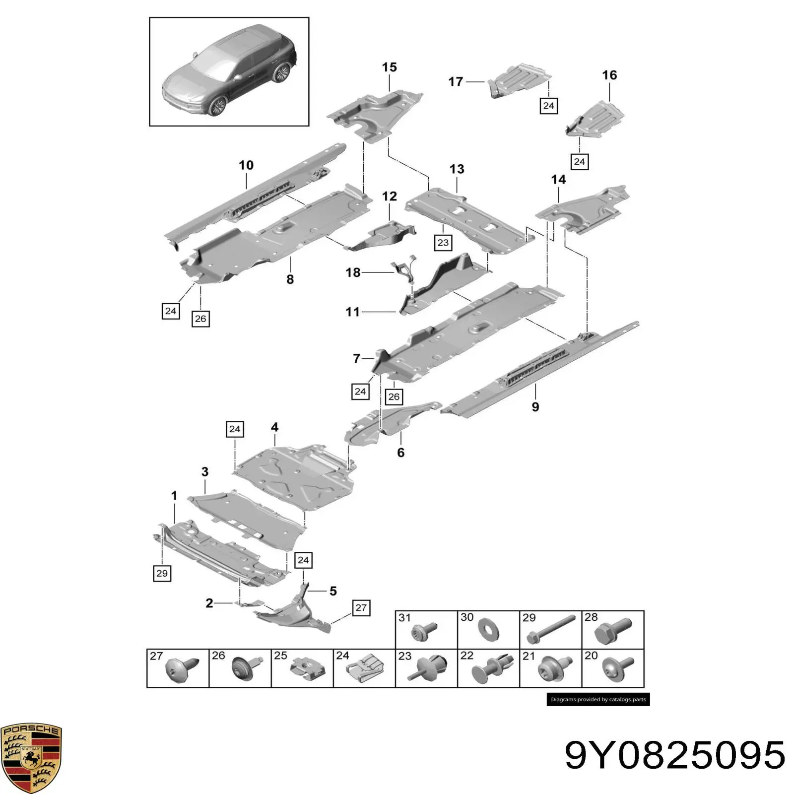 9Y0825095 Porsche 