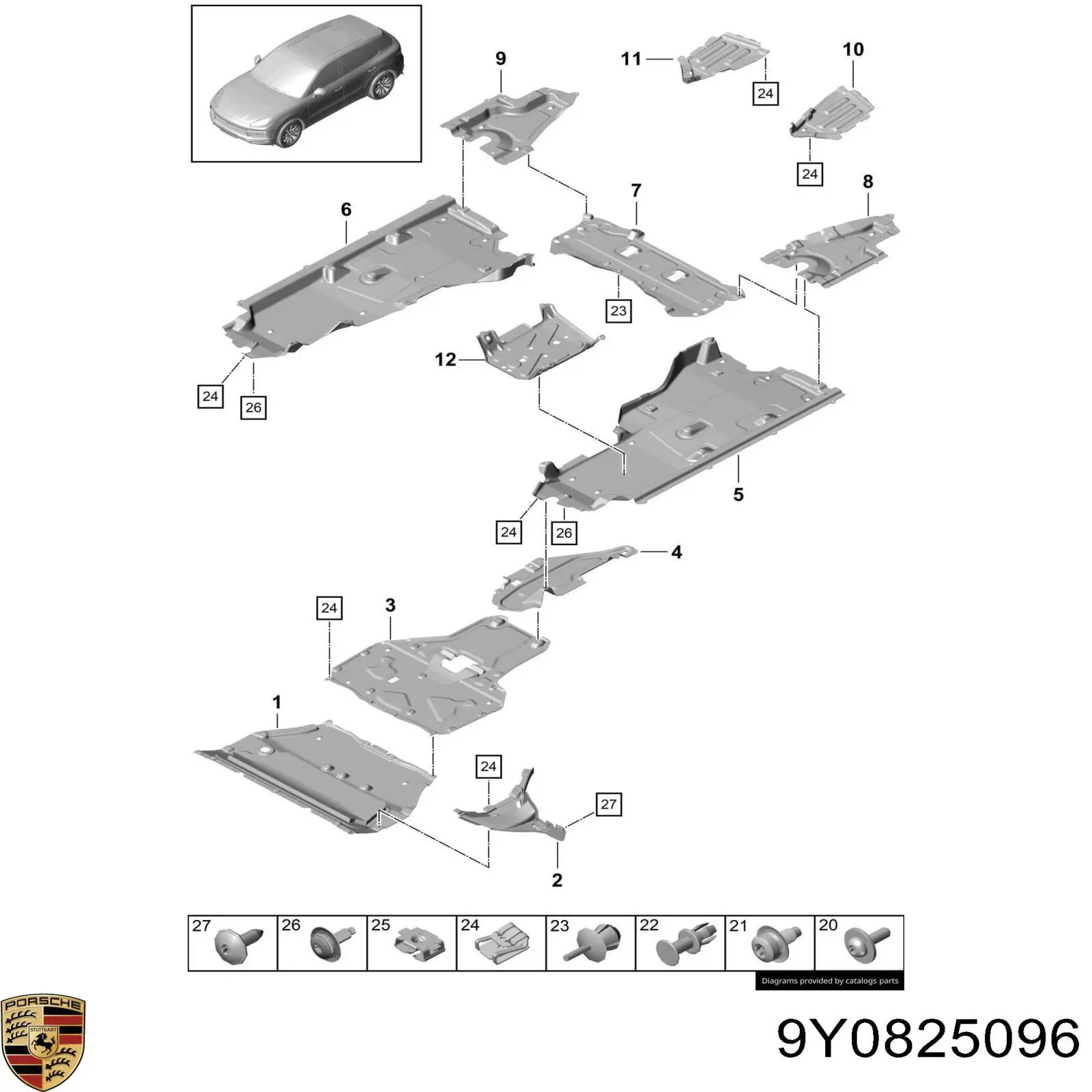  Porsche 9Y0825096 цена, от 33.87 USD