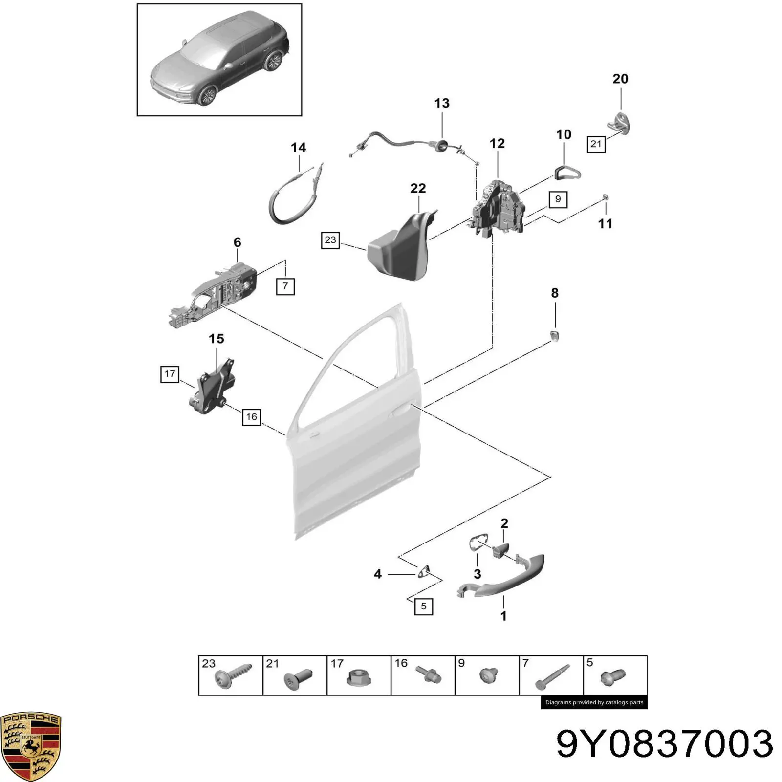 9Y0837003 Porsche 