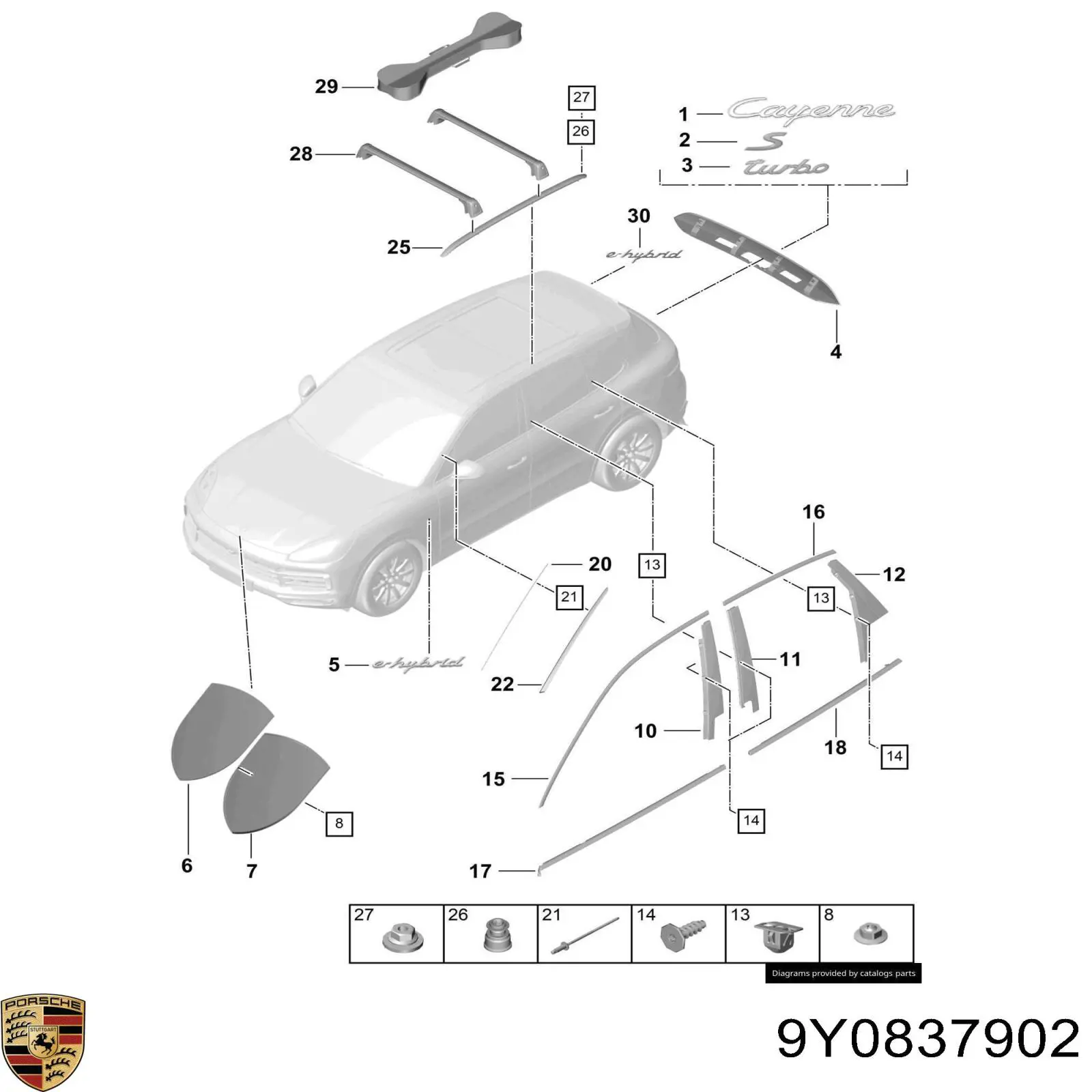 9Y0837902B Porsche 