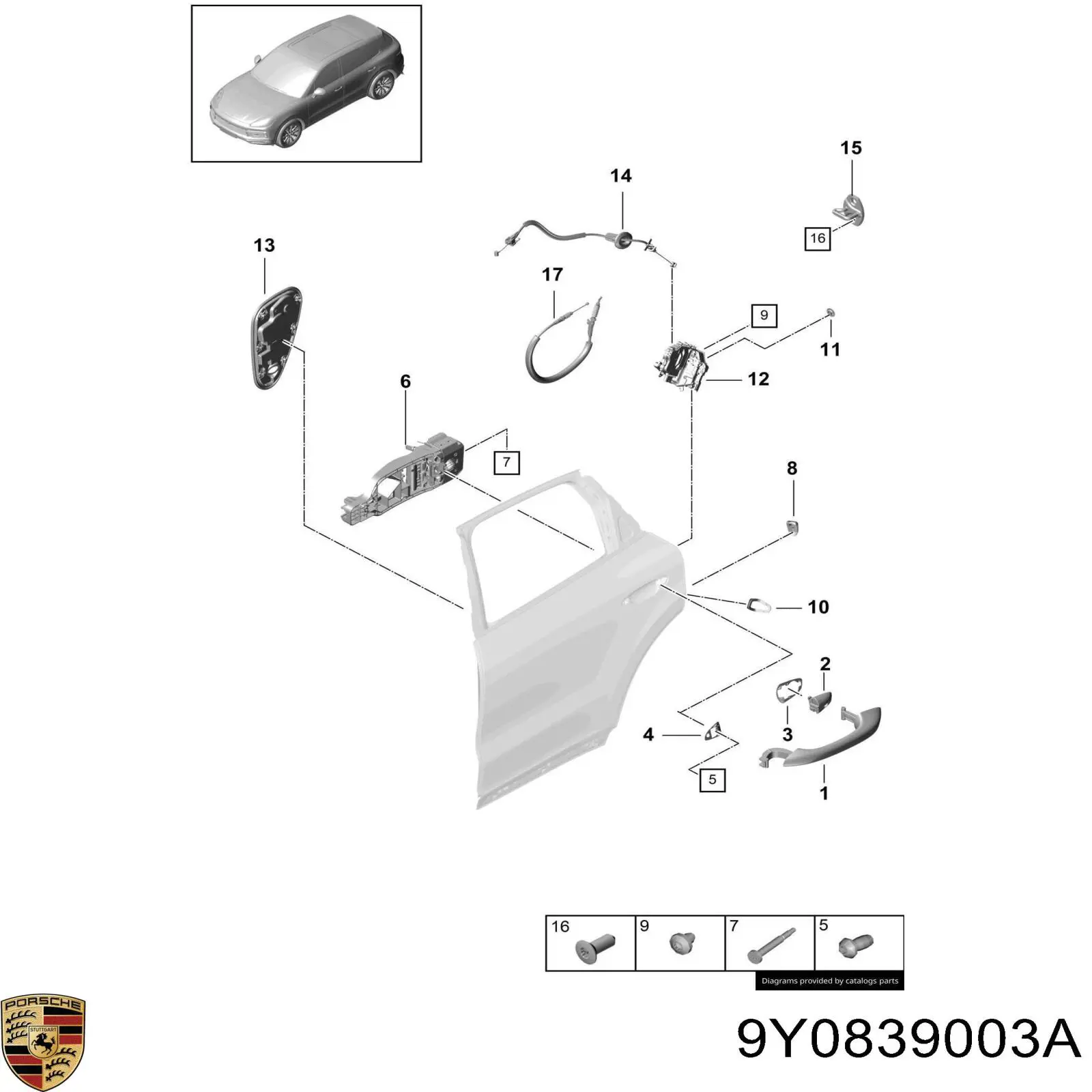  Porsche 9Y0839003A цена, от 25.34 USD