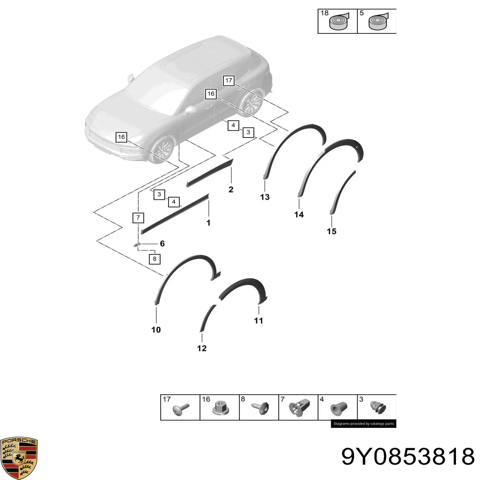 9Y0853818 Porsche 