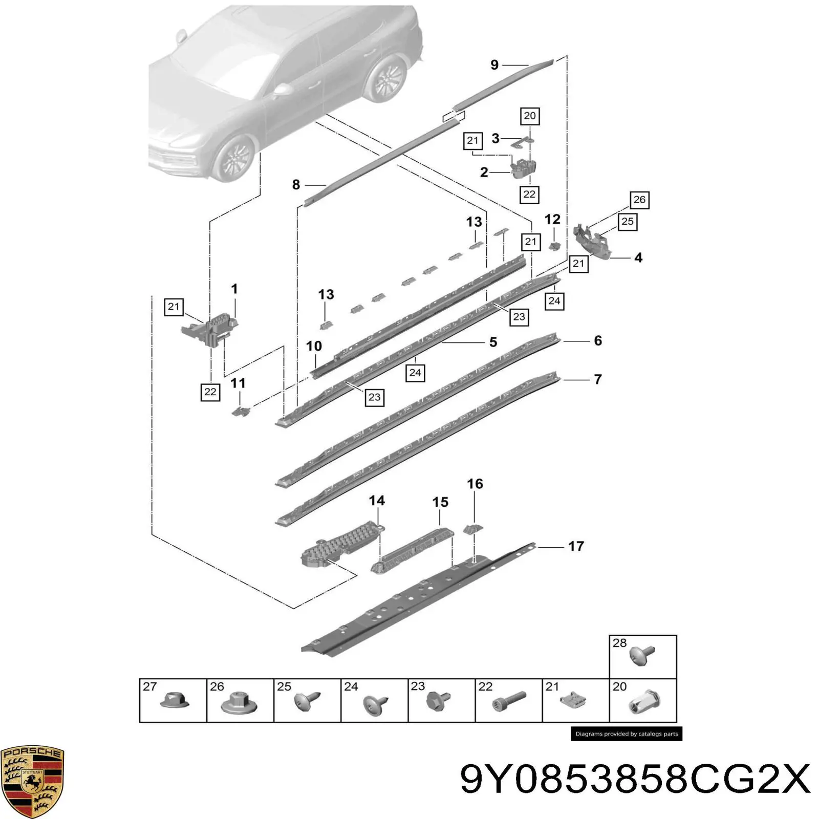 9Y0853858CG2X Porsche 