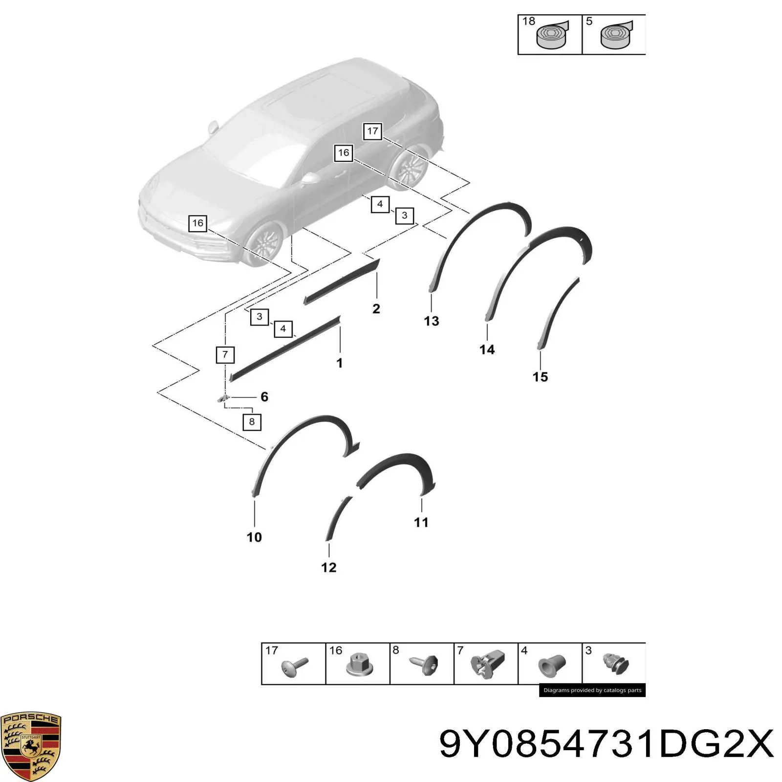 9Y0854731DG2X Porsche 