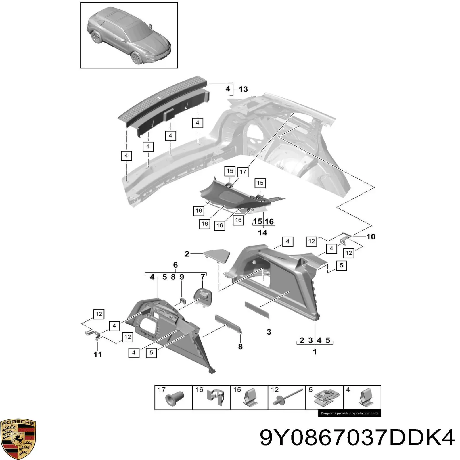 9Y0867037DDK4 Porsche 