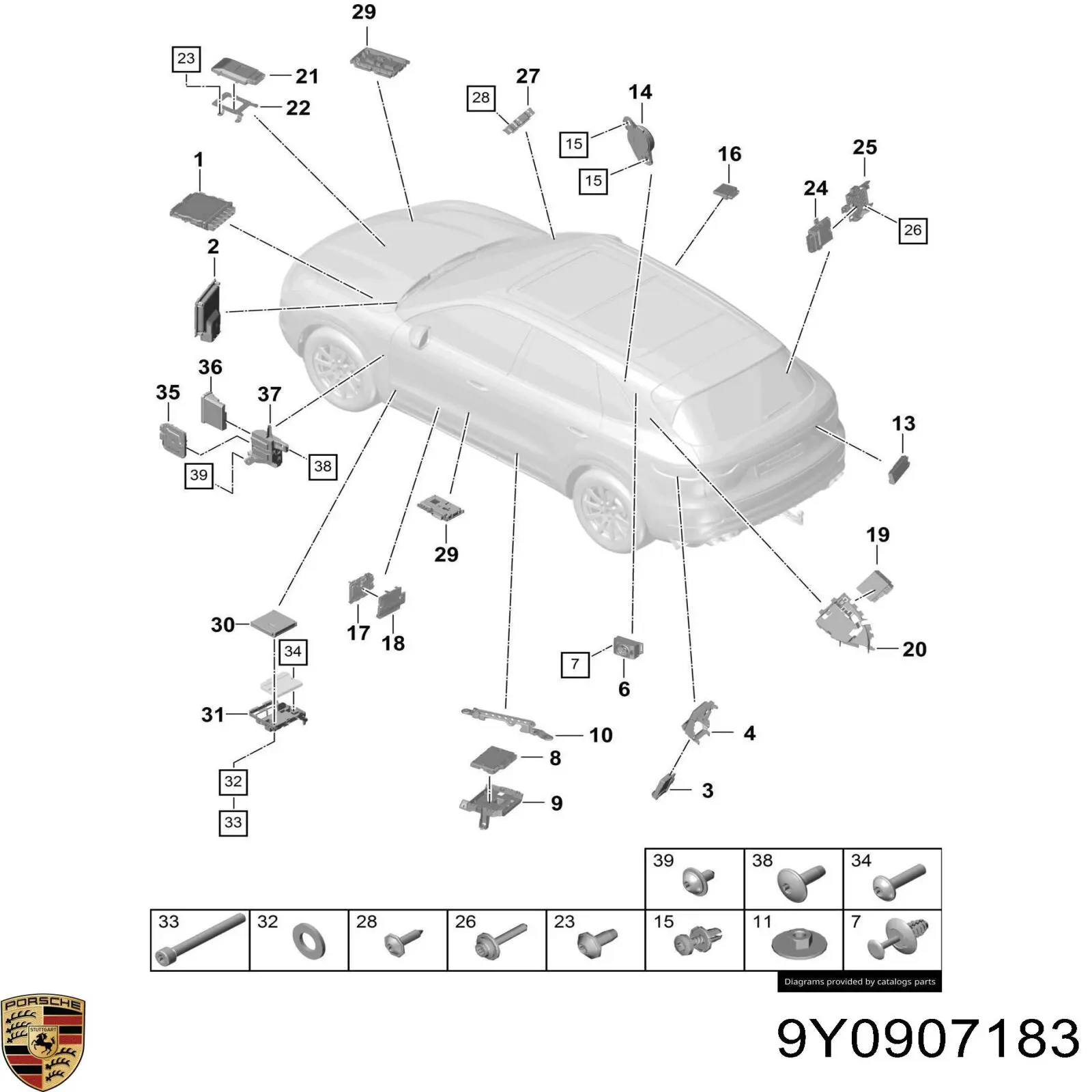  9Y0907183 Porsche