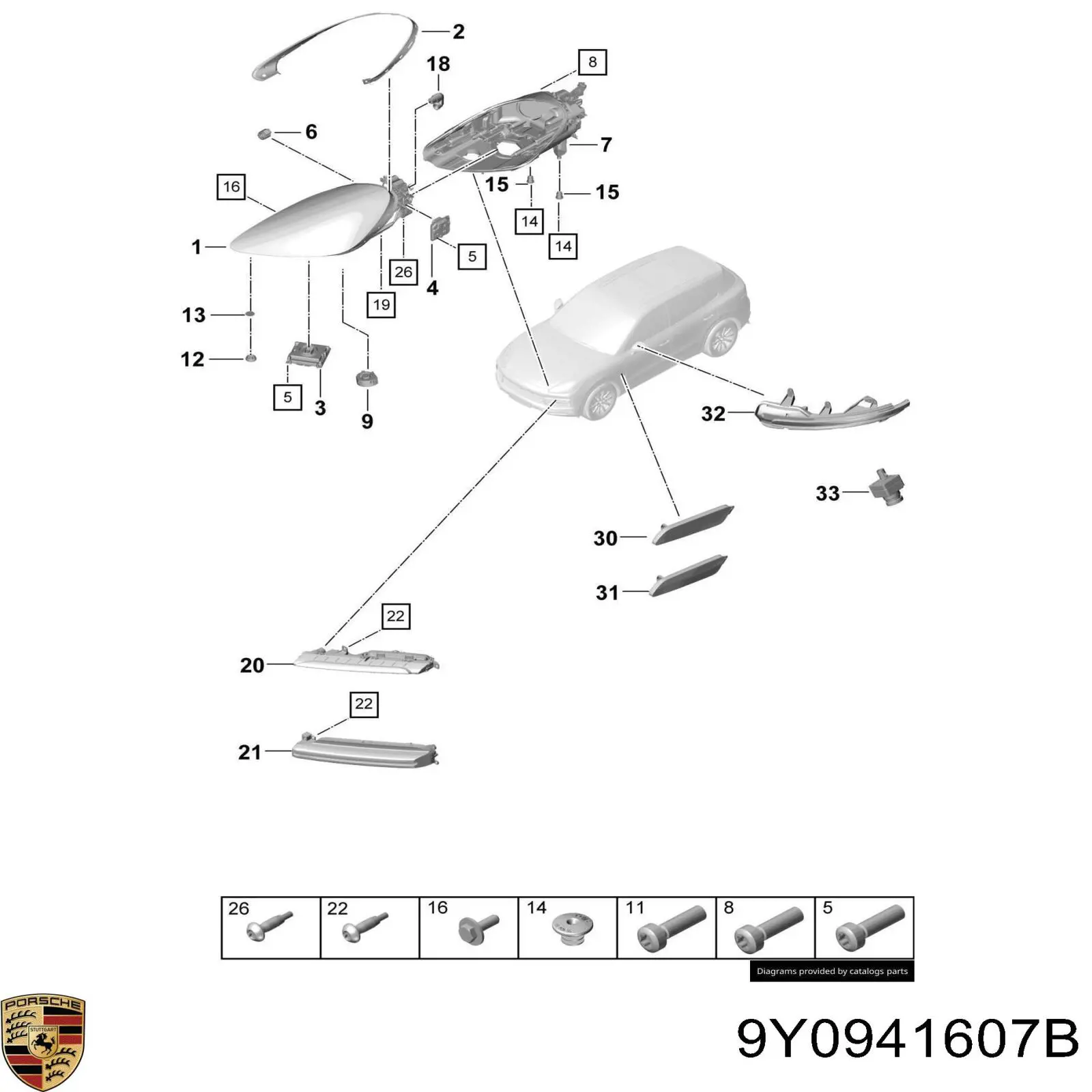  9Y0941607B Porsche