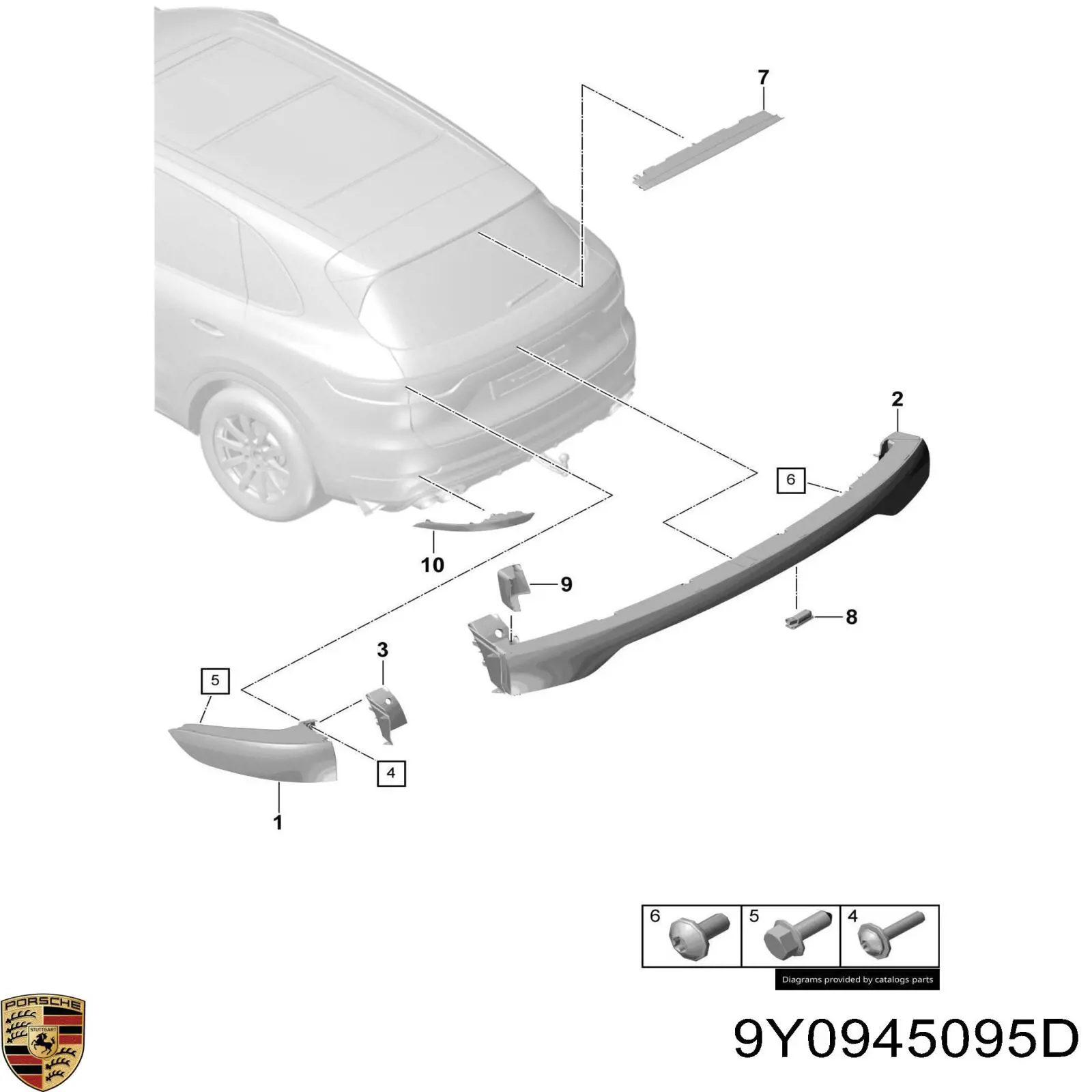  Porsche 9Y0945095D цена, от 308.62 USD