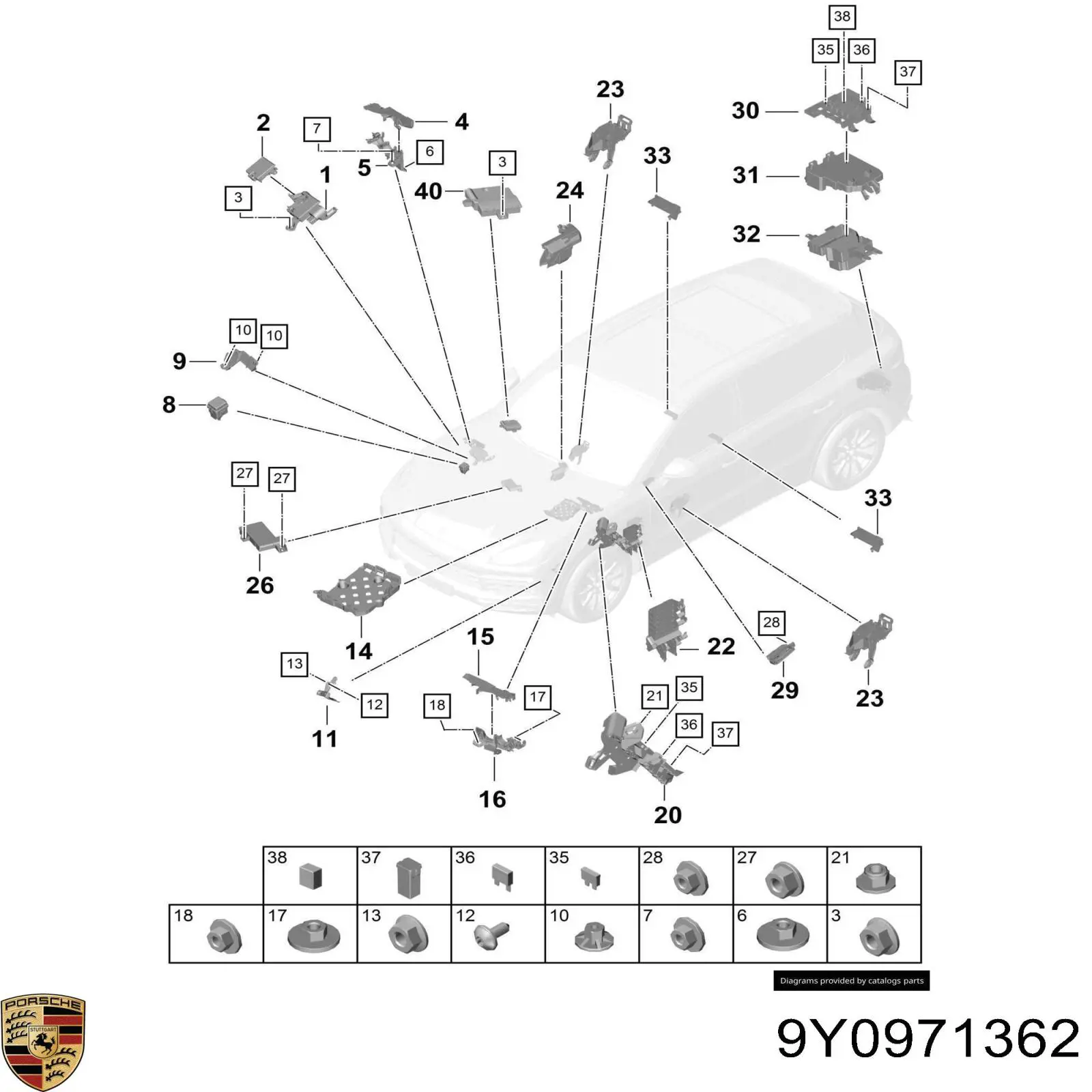 9Y0971362 Porsche 