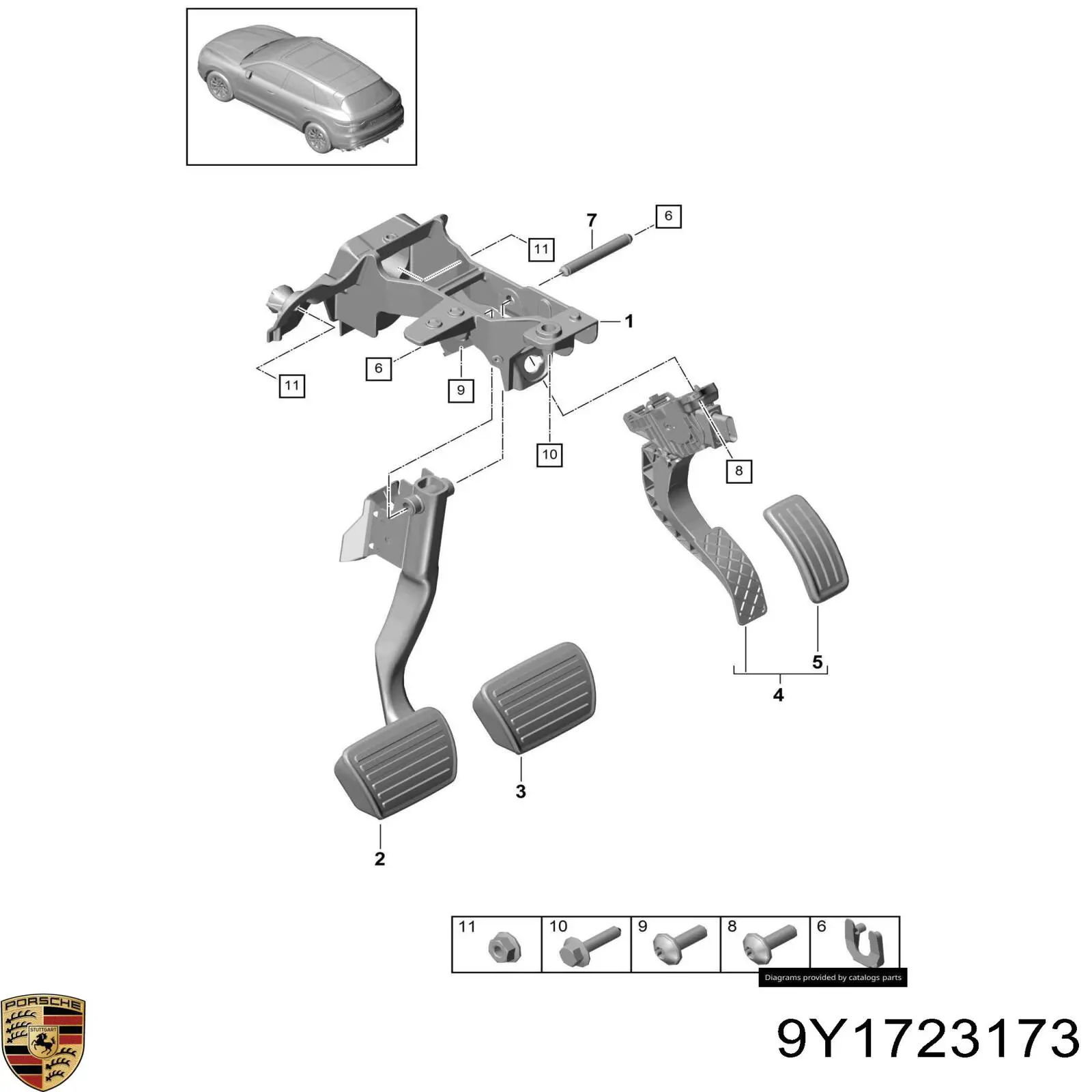 9Y1723173 Porsche 