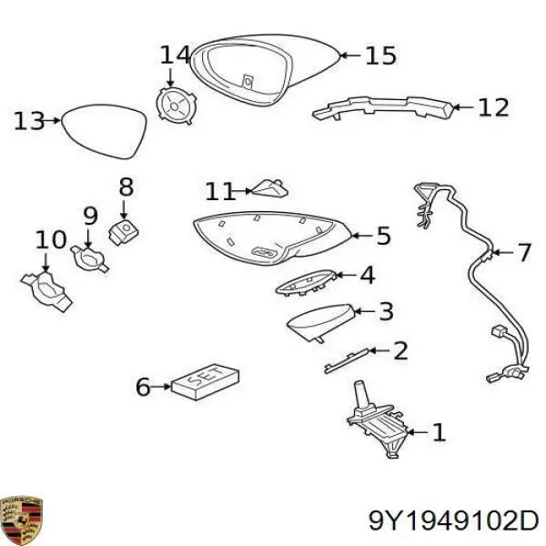  9Y1949102D Porsche