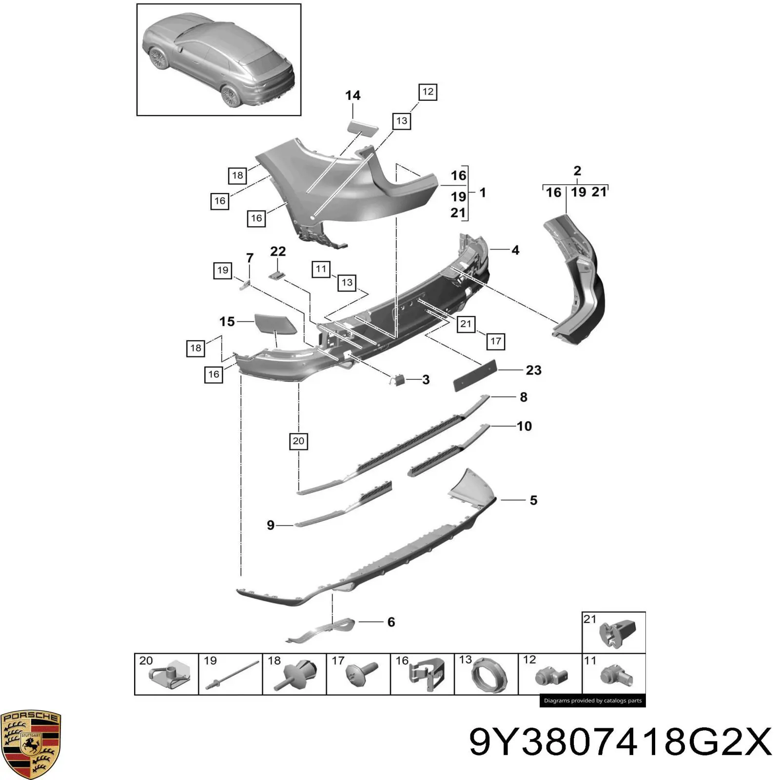  9Y3807418G2X Porsche