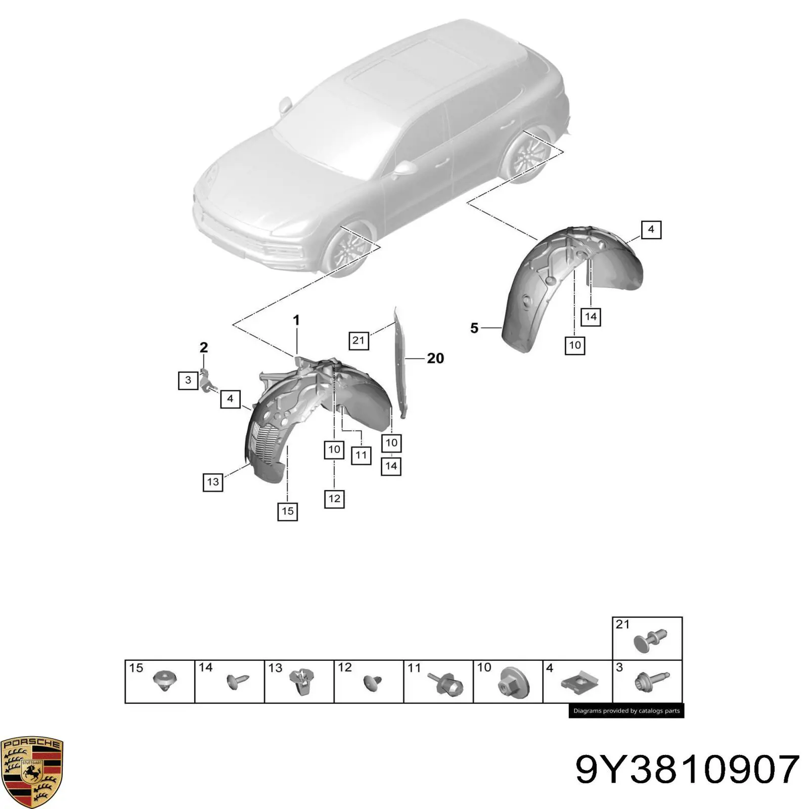 9Y3810907 Porsche 