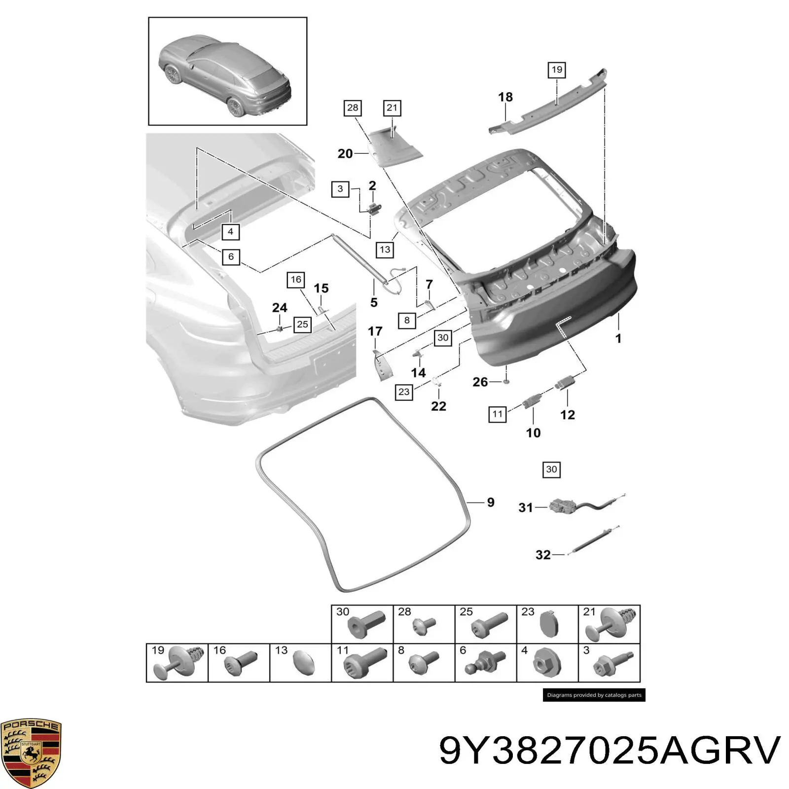  9Y3827025AGRV Porsche