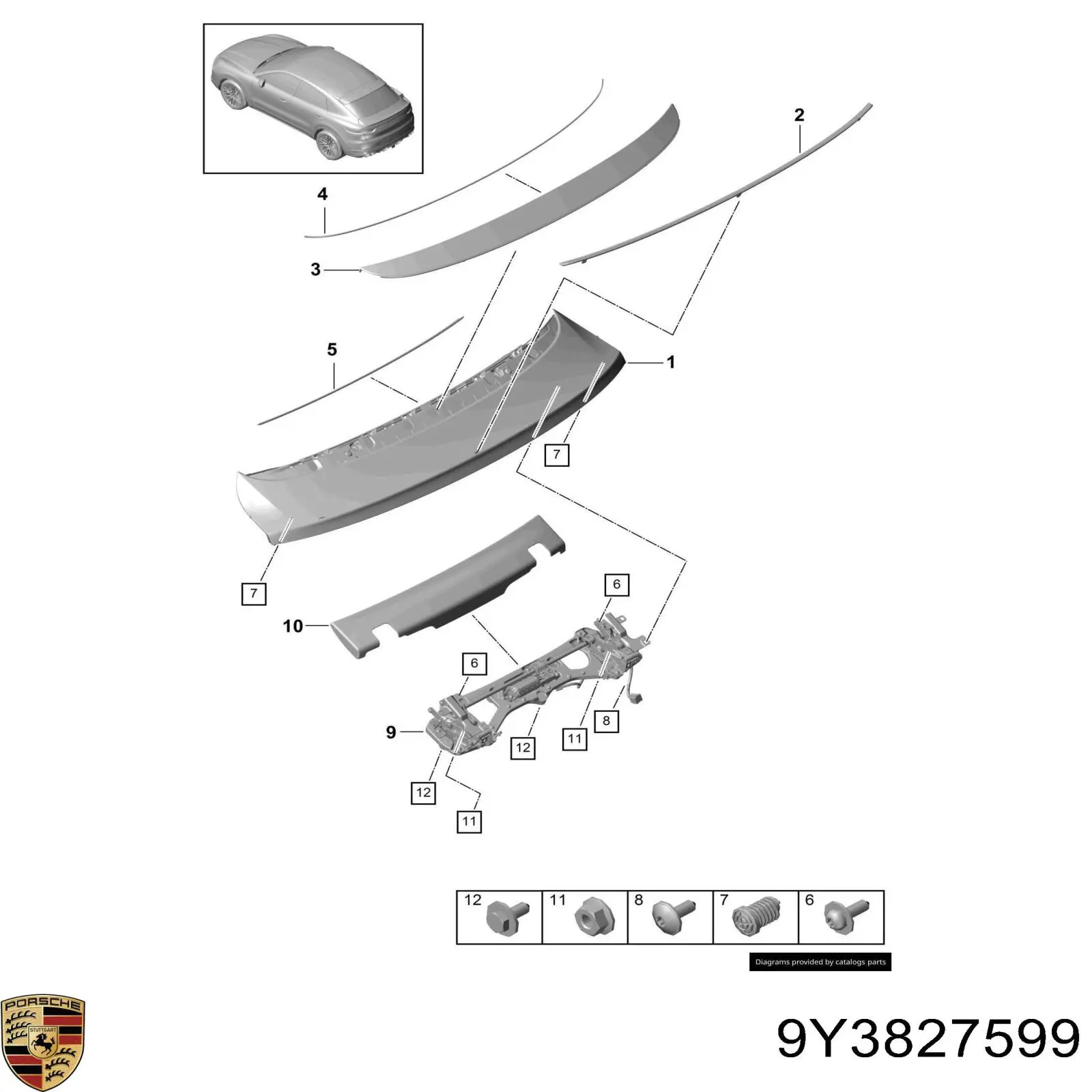 9Y3827599 Porsche 