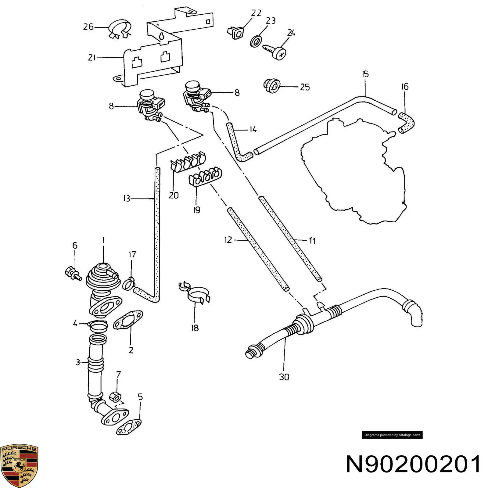 N90200201 Porsche 