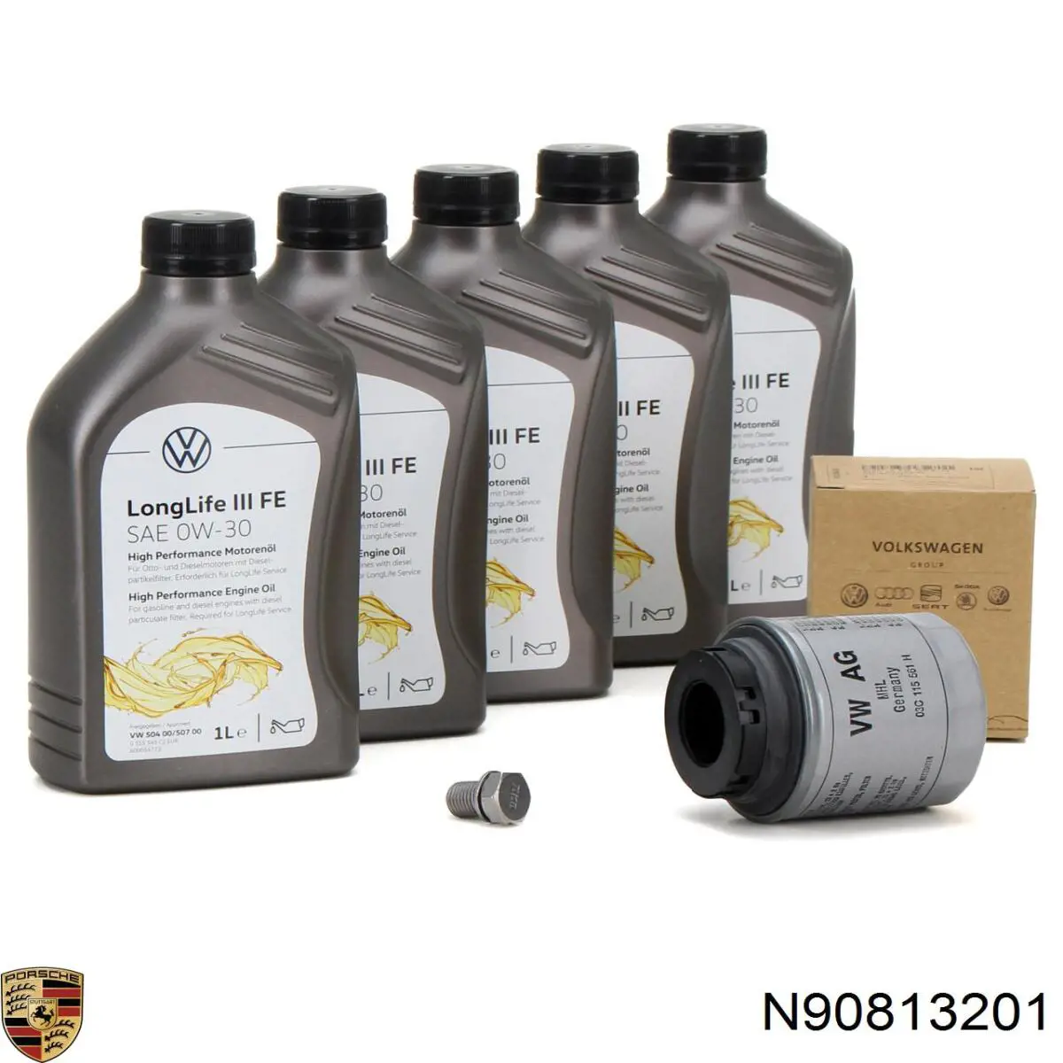 Болт поддона Porsche N90813201