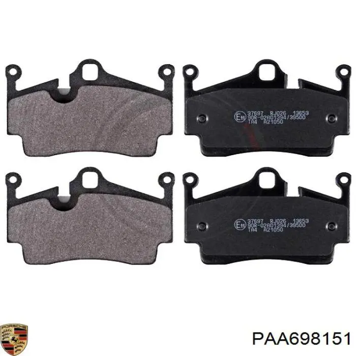 Колодки Porsche PAA698151 цена, от 503.58 USD