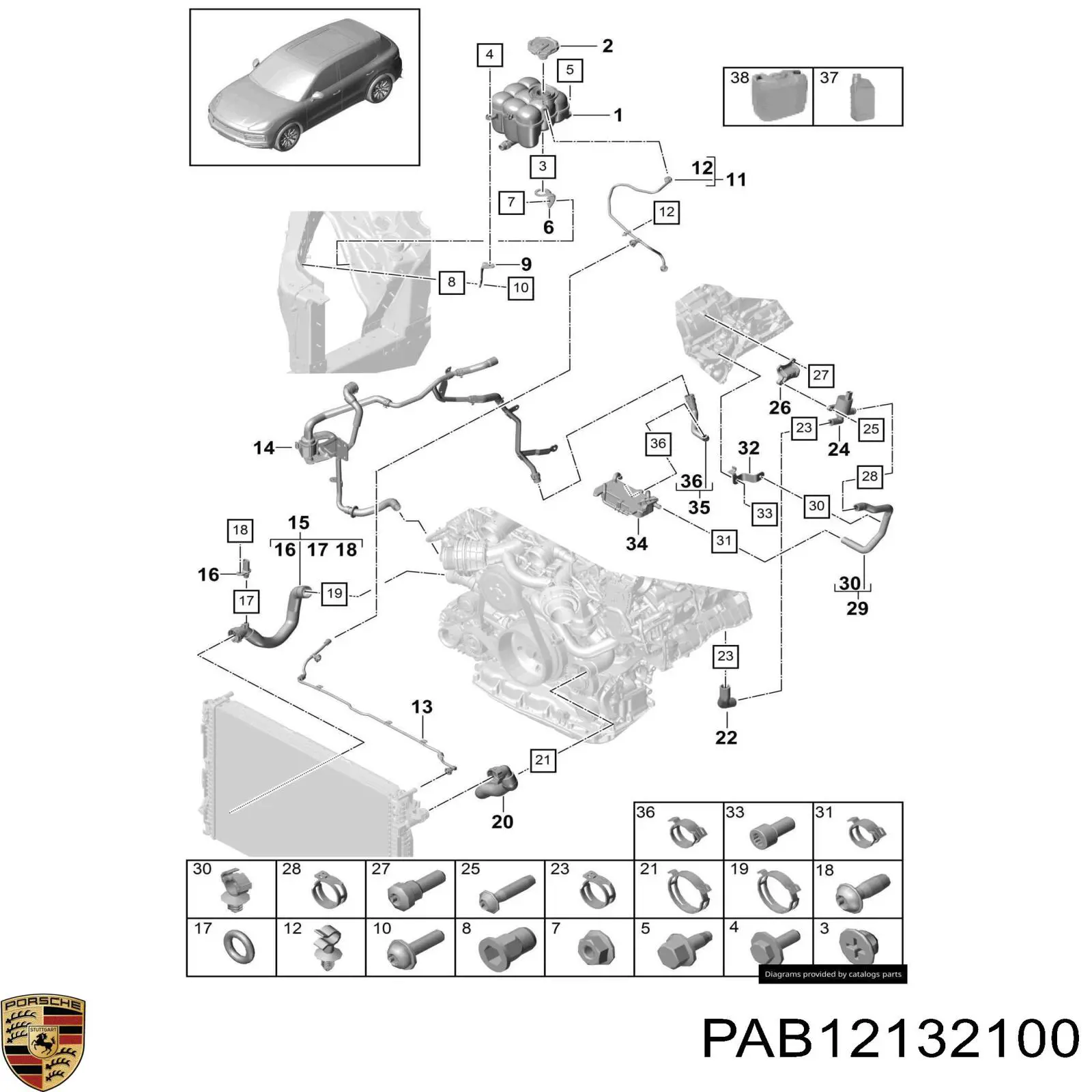  PAB12132100 Porsche