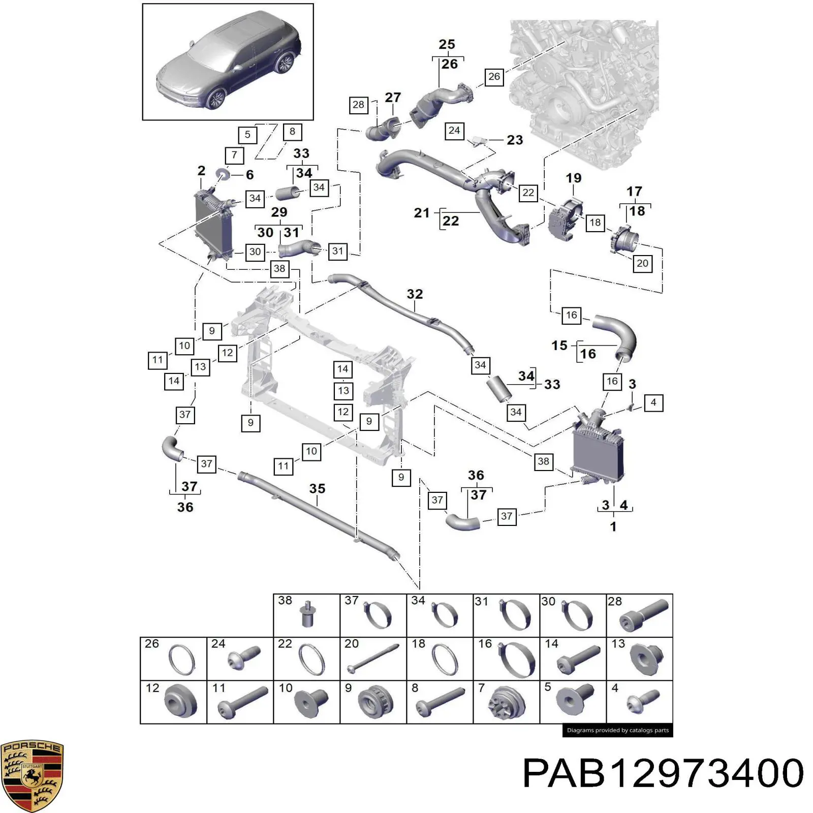PAB12973400 Porsche 