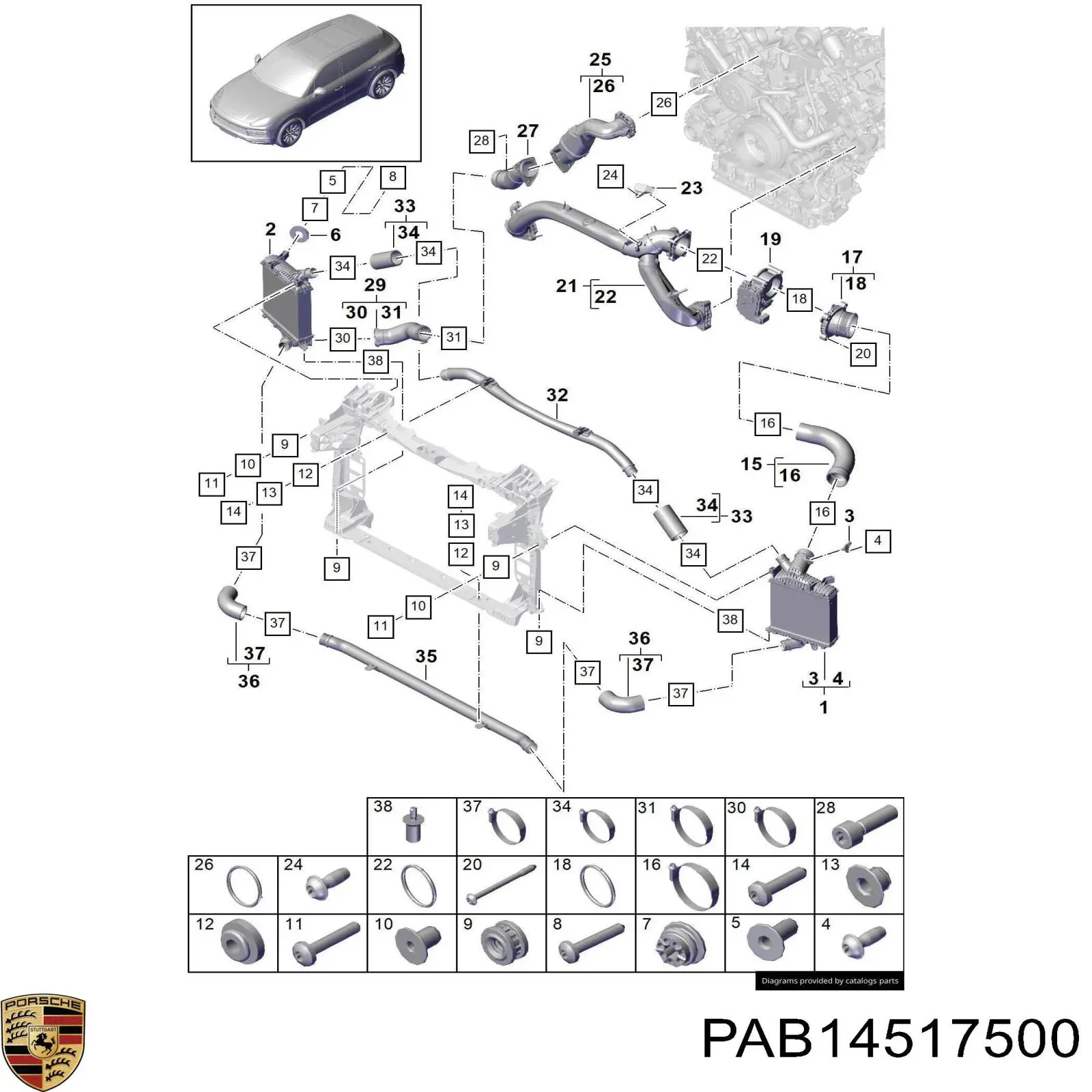  Porsche PAB14517500 цена, от 4.94 USD