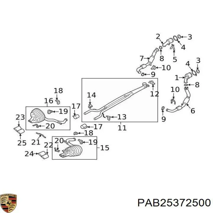 PAB25372500 Porsche 