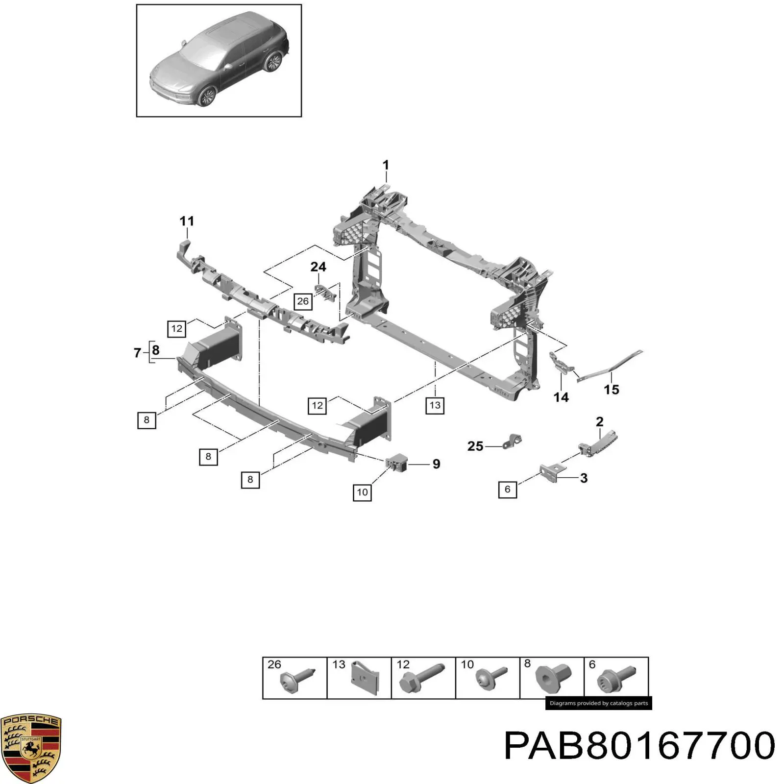  PAB80167700 Porsche