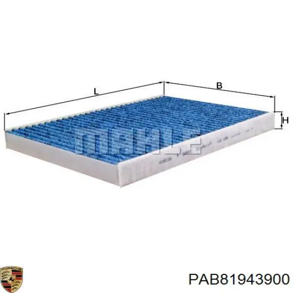 Фильтр воздушный отопителя Porsche PAB81943900 цена, от 9.93 USD
