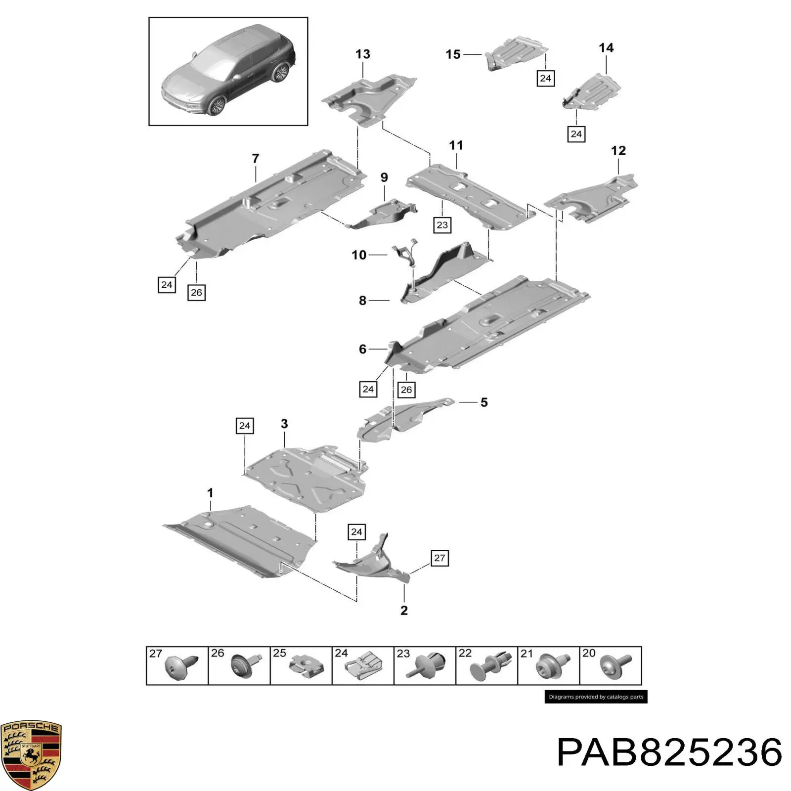  Porsche PAB825236 цена, от 57.01 USD