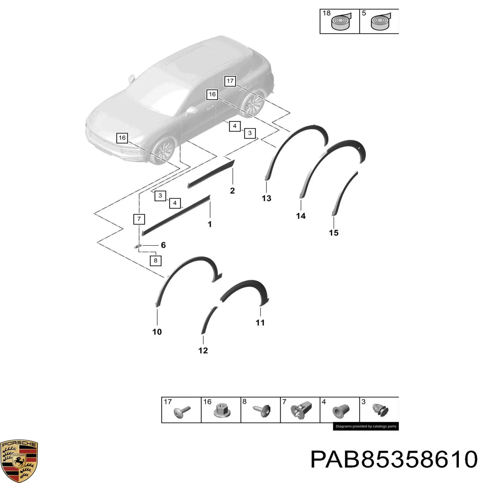 PAB85358610 Porsche 