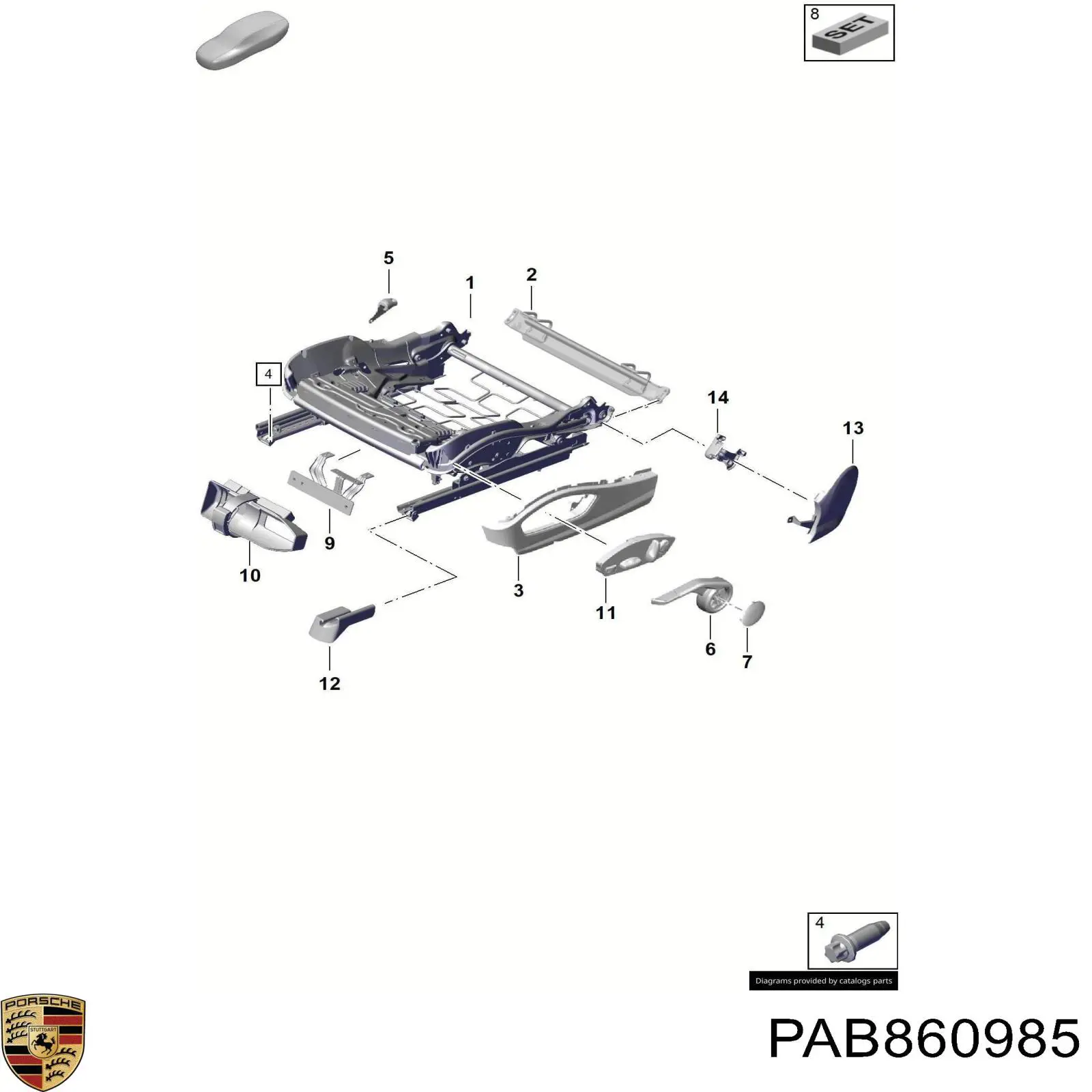  Porsche PAB860985 цена, от 294.87 USD