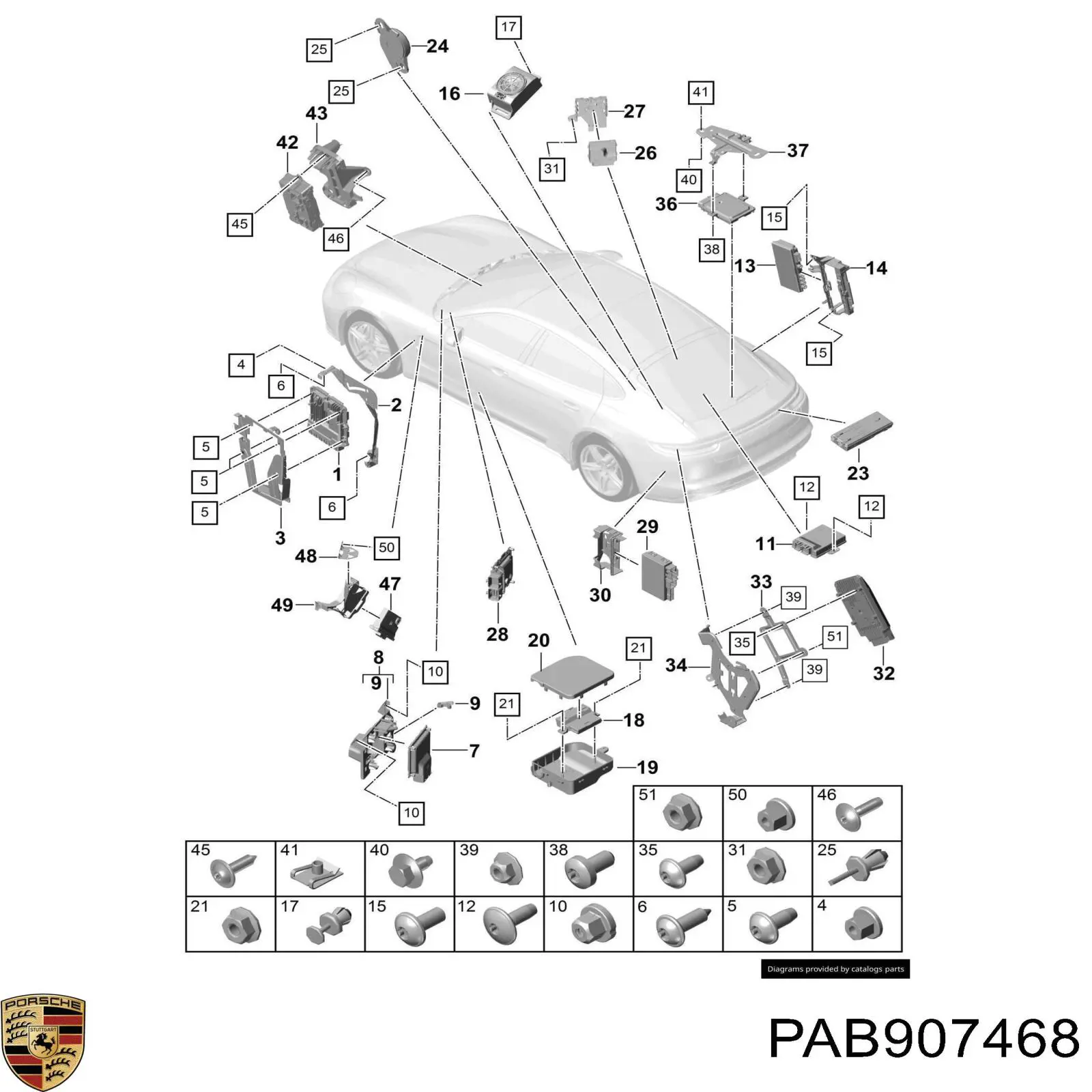 PAB907468 Porsche Модуль "Диагностический интерфейс"