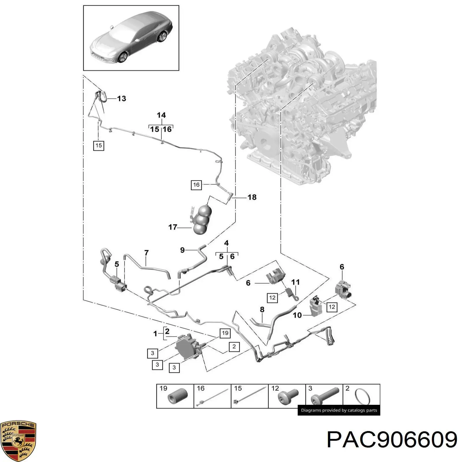  Porsche PAC906609 цена, от 126.69 USD