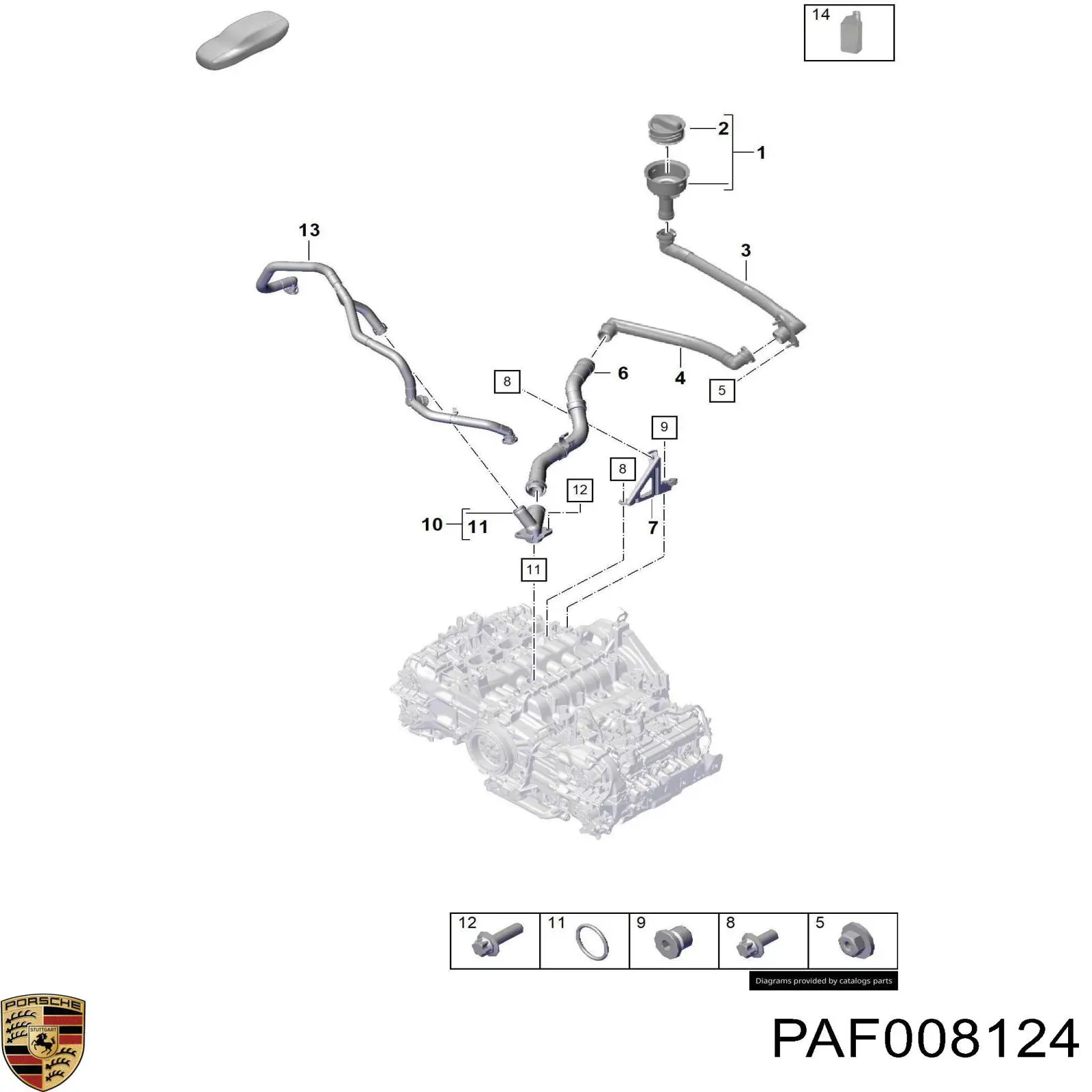 Купить PAF008124 Porsche 