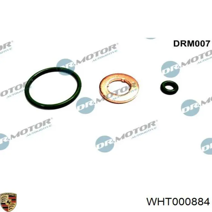 WHT000884 Porsche кольцо (шайба форсунки инжектора посадочное)