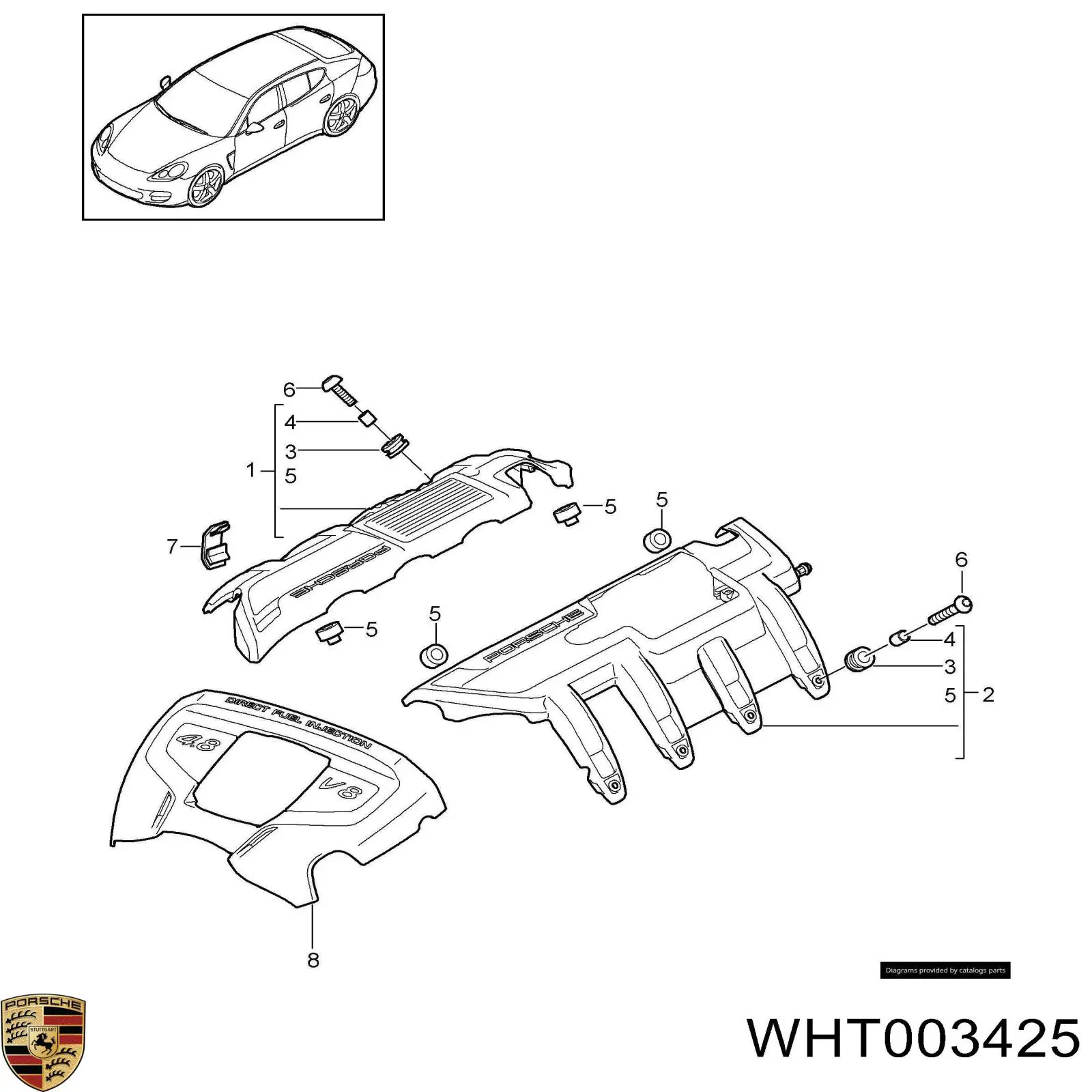  Porsche WHT003425 цена, от 1.38 USD