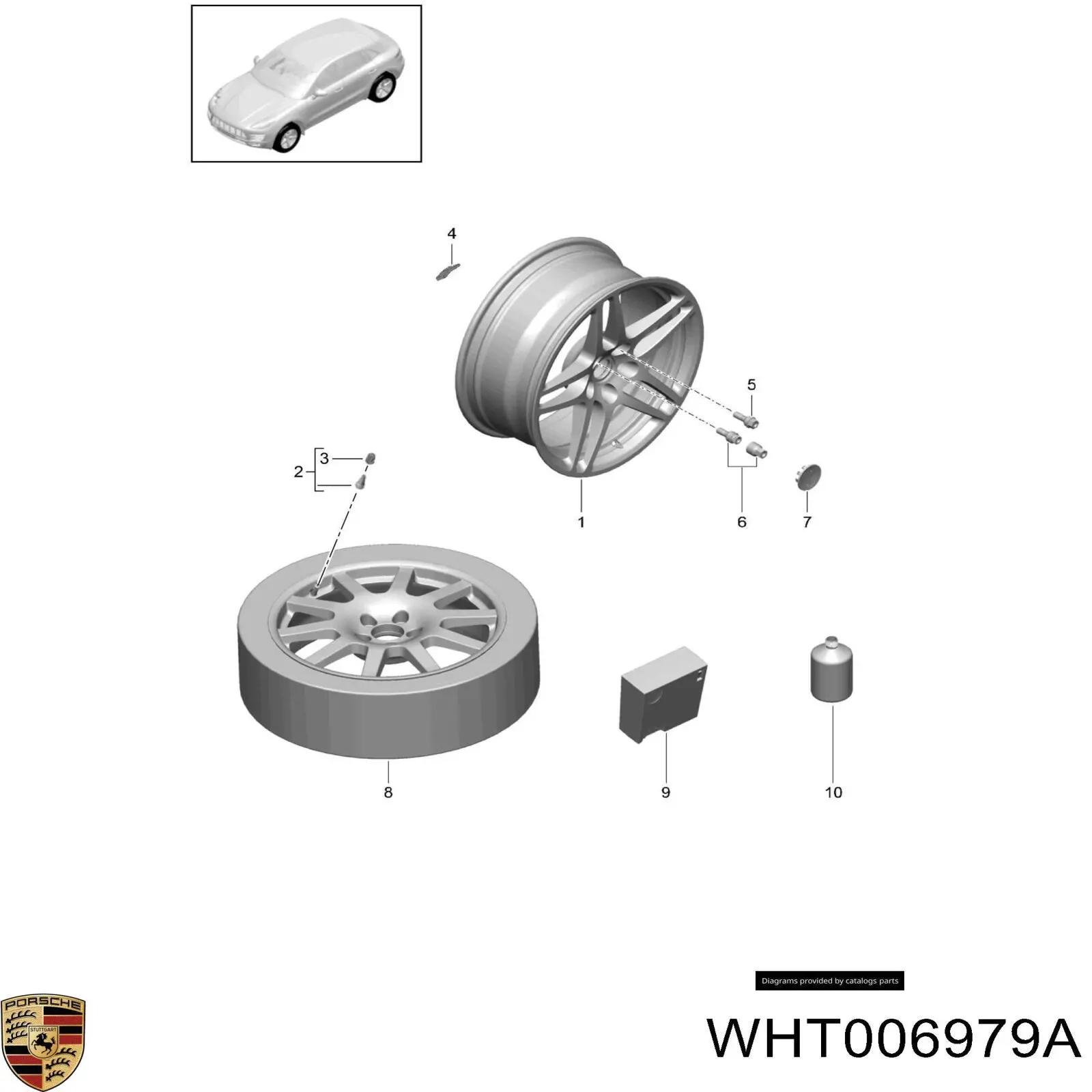 Купить WHT006979A Porsche 