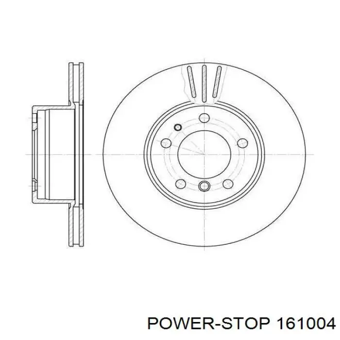 Задние тормозные колодки 161004 Power Stop