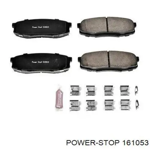 Купить 161053 Power Stop Колодки тормозные задние, дисковые