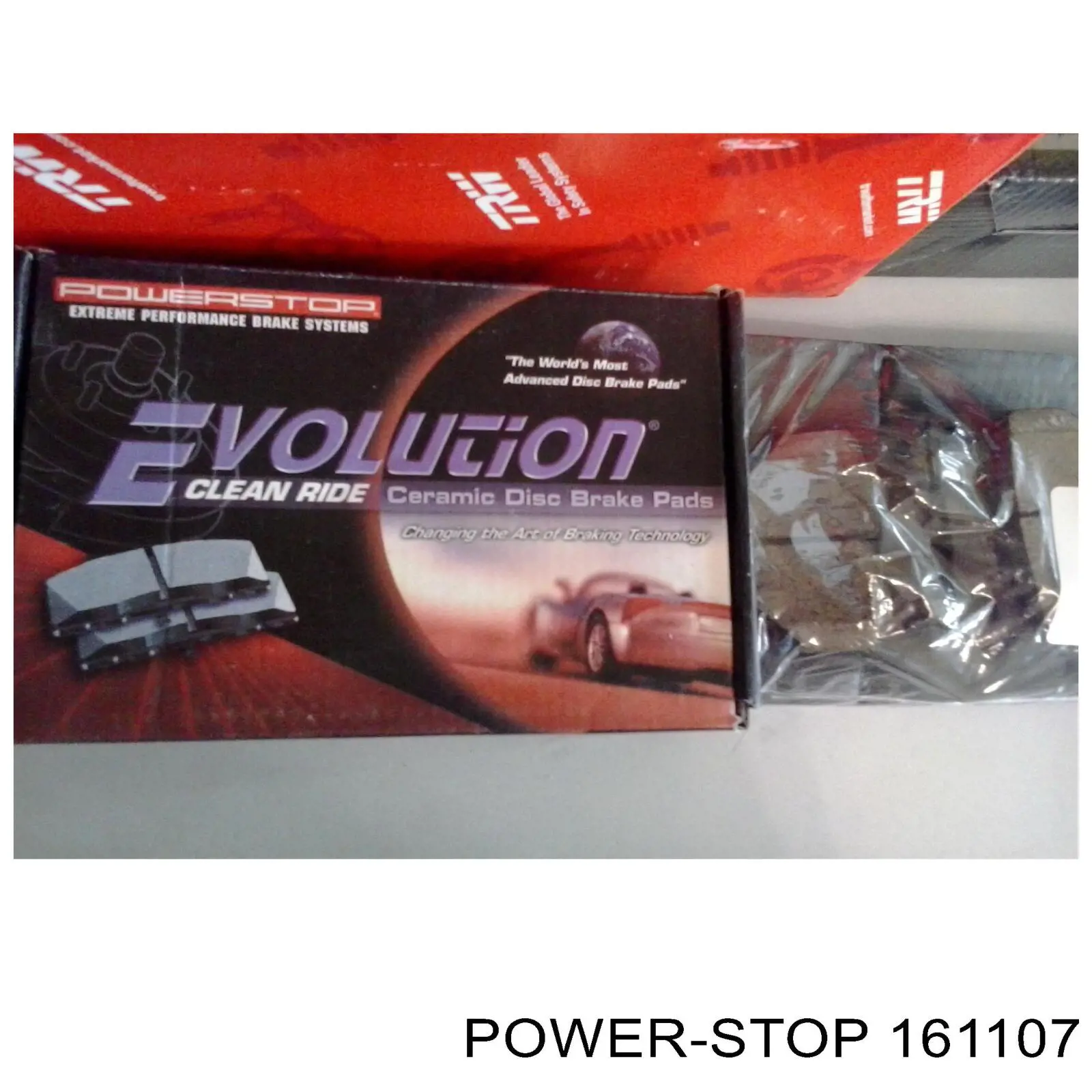 Колодки тормозные передние дисковые POWER STOP 161107