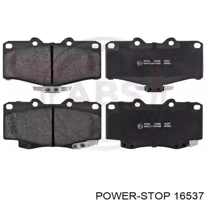 Колодки тормозные задние дисковые POWER STOP 16537