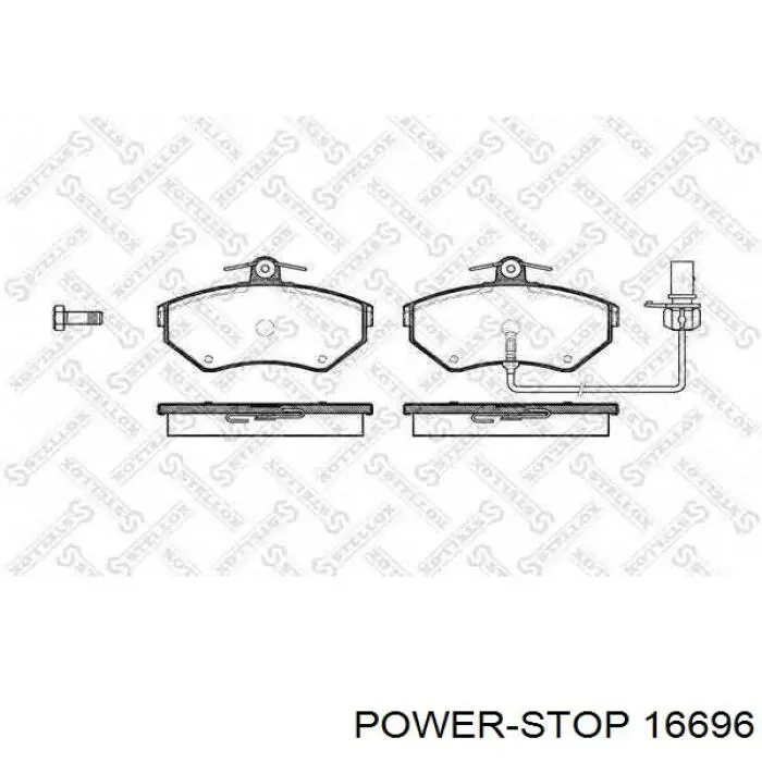 16696 Power Stop Колодки передние