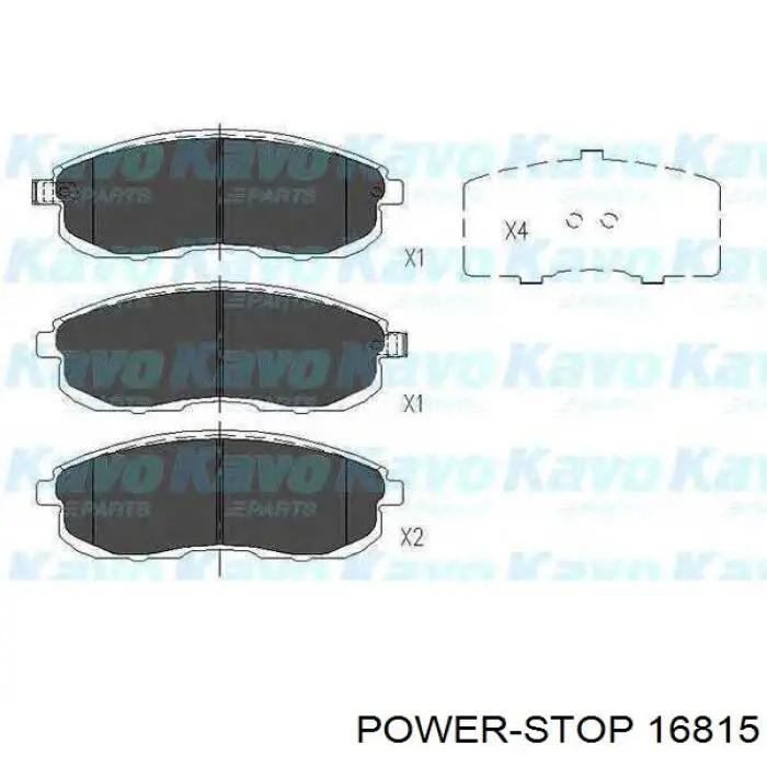 Купить 16815 Power Stop Колодки тормозные