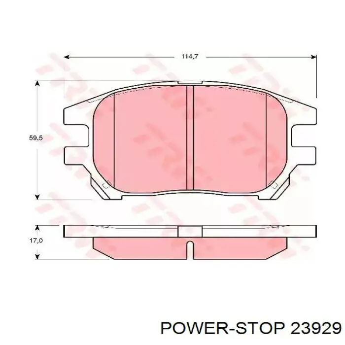 Колодки Power Stop 23929 цена, от 30.12 USD