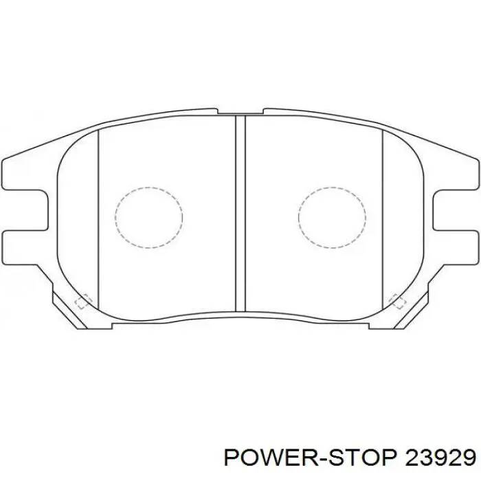 23929 Power Stop Колодки передние