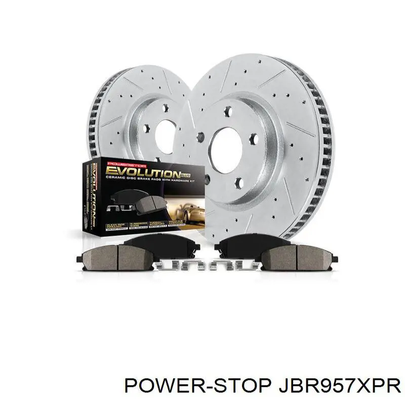 Передние тормозные диски JBR957XPR Power Stop