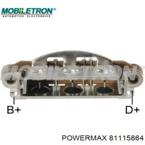 81115864 Power MAX eixo de diodos do gerador