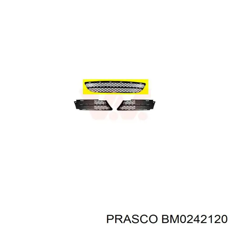 Решетка переднего бампера, правая Polcar 2040272 цена, от 6.53 USD